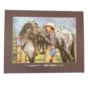 2008 National Appaloosa Horse Show Poster Print Liz Bonham Jackson Mississippi